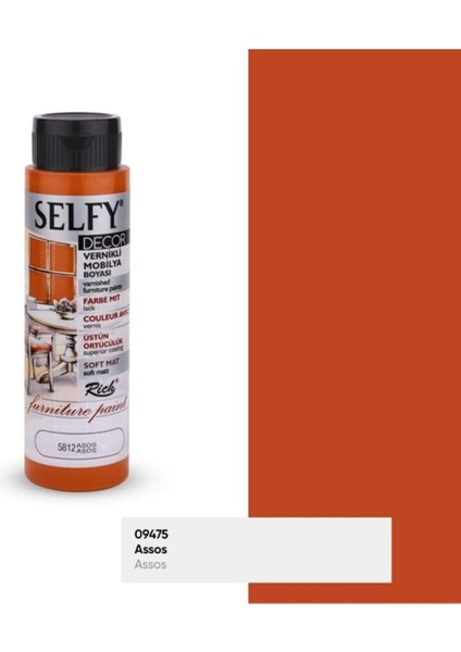 Rich Selfy Decor 500 cc Asos Kendinden Vernikli Mobilya Boyama Seti fiyatları