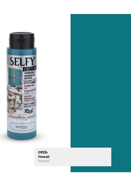Rich Selfy Decor 500 cc Hawai Kendinden Vernikli Mobilya Boyama Seti fiyatları