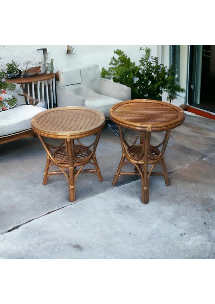 Bambu Yuvarlak Masa 60 cm (camsız) fiyatları