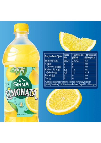 Limonata 1 lt x 4 Adet