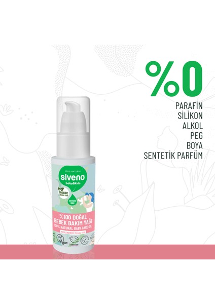 %100 Doğal Bebek Yağı Organik Jojoba Bakım Masaj Yağı Parafinsiz Bitkisel Vegan 50 ml