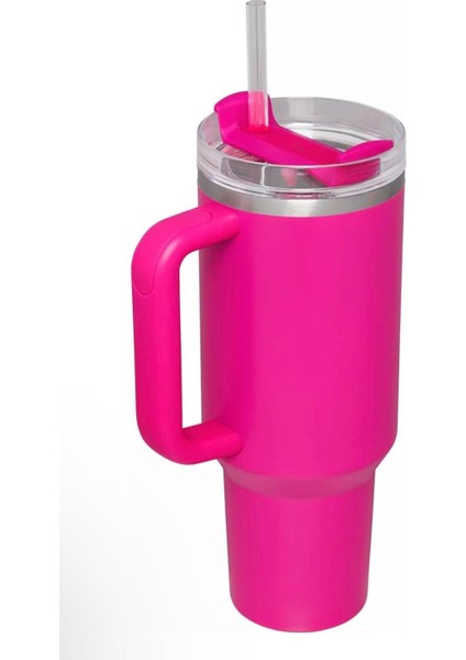40OZ Paslanmaz Çelik H2.0 Flowstate Quencher Termos Barbie Pembesi- 1.18LT