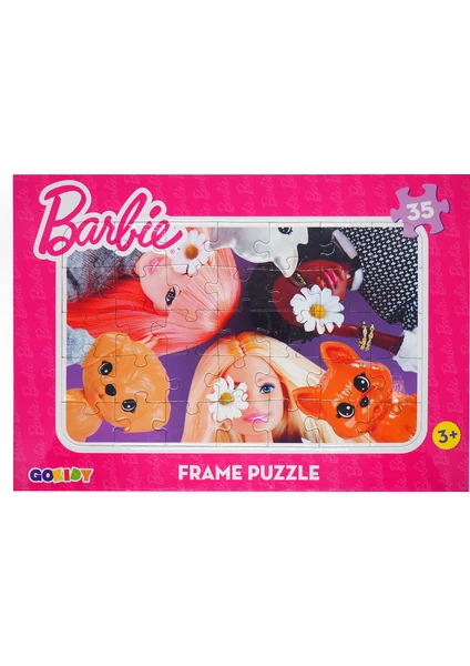 Barbie Frame Puzzle Minik Dostlar