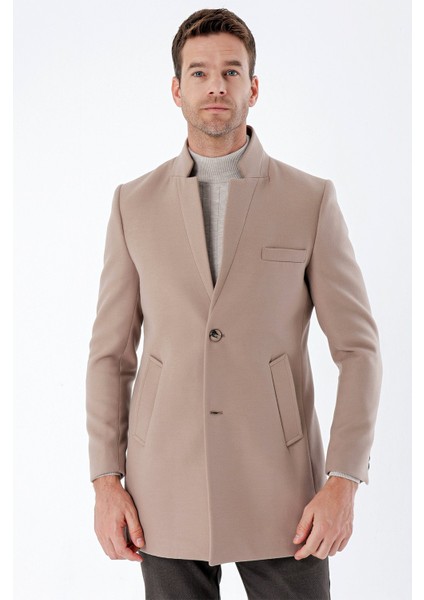 Taş Rengi Kaşe Mono Yaka Kapitoneli Astar Slim Fit Dar Kesim Klasik Kaban 1008235171 fırsatları