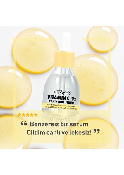 Niacinamide %10Hyalüronik Asit Cilt Serumu ile %10 C Vitamini Cilt Serumu