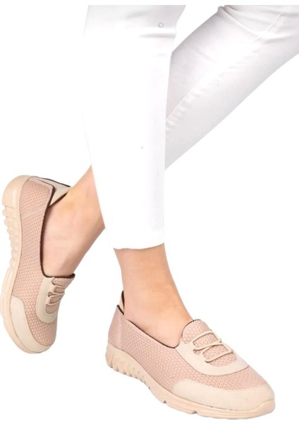 Ortopedik Kadın Yürüyüş Ayakkabısı BEJ