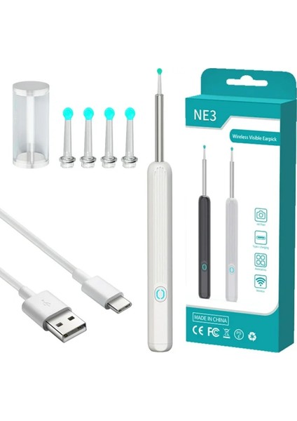 Kameralı Kulak Temizleme Seti Endoskop Kamera Yedek Uçlu fiyatları