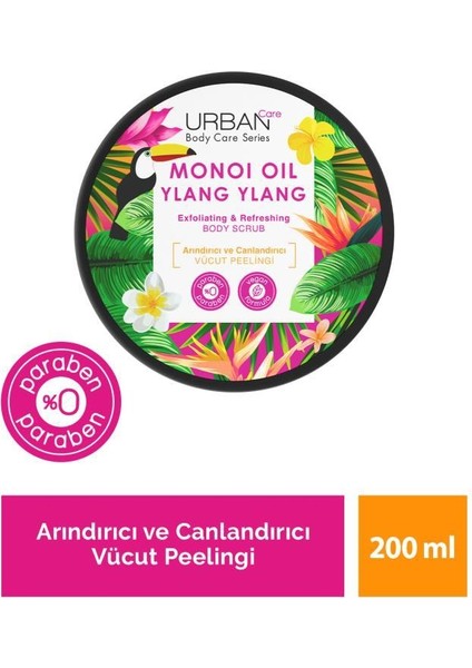 Urban Care Body Series Monoi Oil & Ylang Ylang Canlandırıcı ve Nemlendirici 3'lü Set