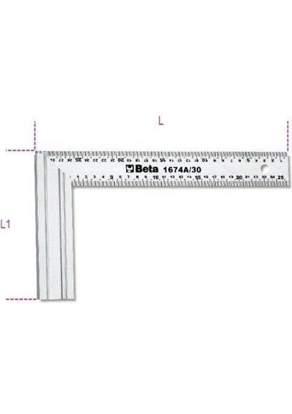 1674A Marangöz Gönye 400MM