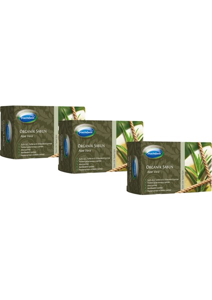 Organik Sabun Aloevera 3'lü