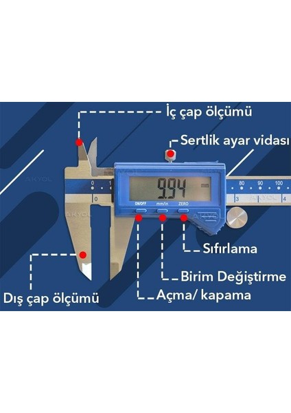 1804-1065 Dijital Kumpas 0-150MM (Ekonomik Model) fiyatları