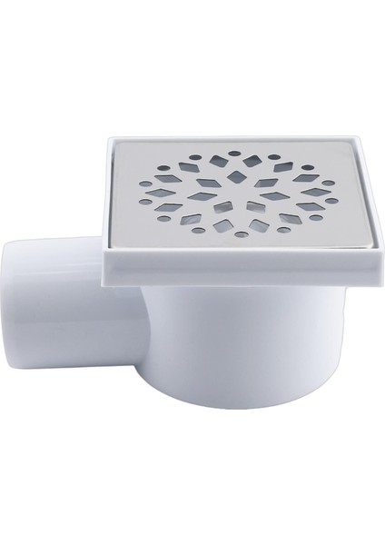 Yer Süzgeci Banyo Izgara Lavabo Pis Su Gideri Kapak Yandan Çıkışlı Yer Sifon Metal Plastik 50 mm