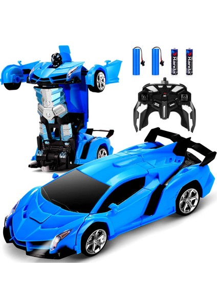 Uzaktan Kumandalı Araba - Robot Rc Arabaları Dönüştürün Tüm Pilleri Içerir: Tek Tuşla Deformasyon ve 360 Derece Dönen Sürüklenme, Erkekler/kızlar Için Mevcut Noel Doğum Günü Hediy (Yurt Dışından)
