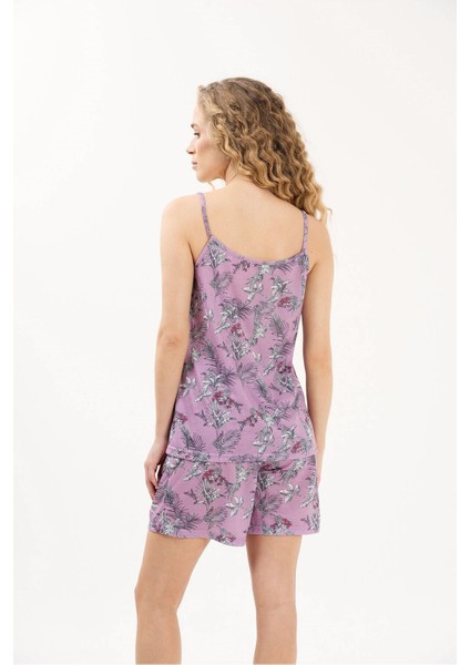 Askılı Pamuklu Kadın Şort Pijama Takımı 1953