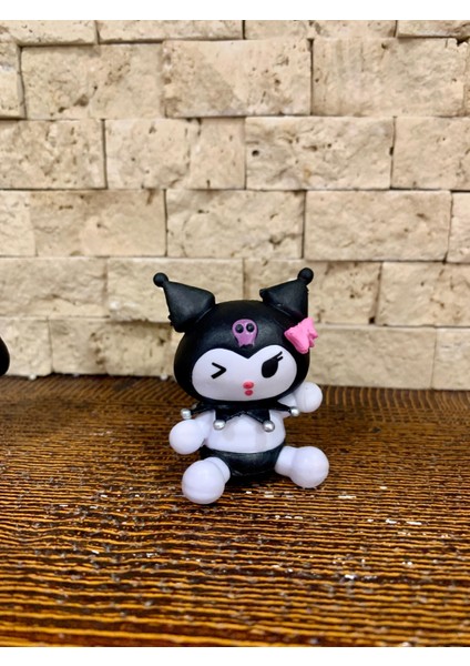 Sanrio Kawaii Kuromi Hello Kitty My Melody 6lı Figür Mini Sevimli Kaliteli Masa Üstü Hediyelik