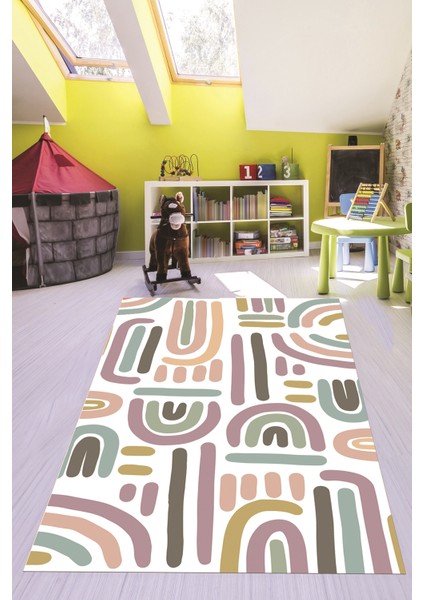 Dijital Baskılı Kaymaz Taban Yıkanabilir Renkli Çocuk Odası Halısı, Çocuk-26-Renkli, modelleri