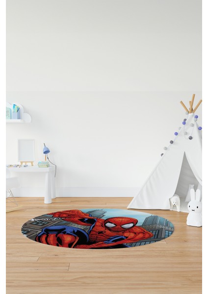 Dijital Kaymaz Yıkanabilir Çizgifilm Temalı Erkek Yuvarlak Çocuk Odası Halısı, Y-Çocuk-40-Renkli, indirimleri