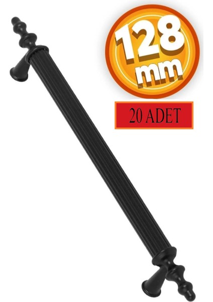 128 mm Polimer Dolap Kulpu 20 Adet Vidalı