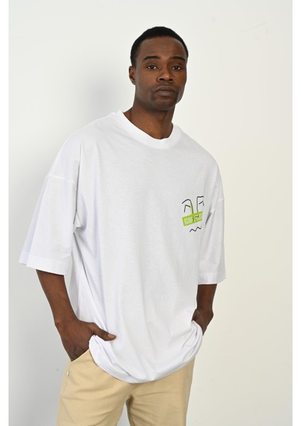 R-5760 Arka Yüz Baskılı Oversize T-Shirt fiyatları