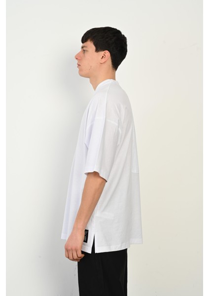 R-5765 Paraşüt Garni Detaylı Oversize Süprem T-Shirt modelleri