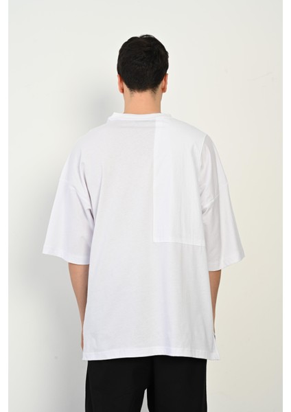 R-5765 Paraşüt Garni Detaylı Oversize Süprem T-Shirt fırsatları