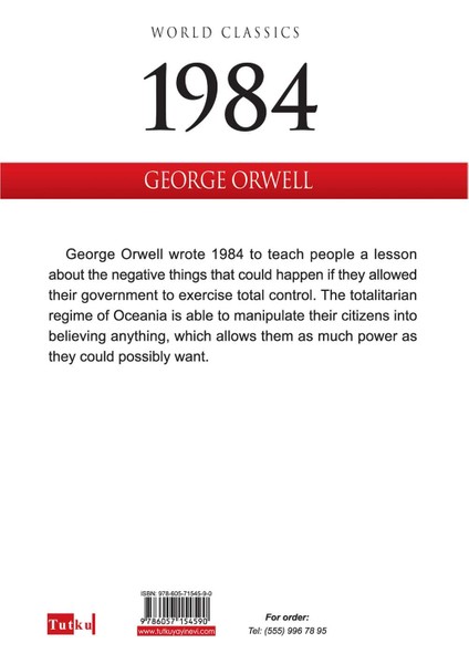 World Classics 1984 Ingilizce Roman - George Orwell fiyatları