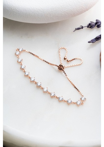 925 Ayar Gümüş Asansörlü Sıralı Zirkon Taşlı Bileklik fiyatları