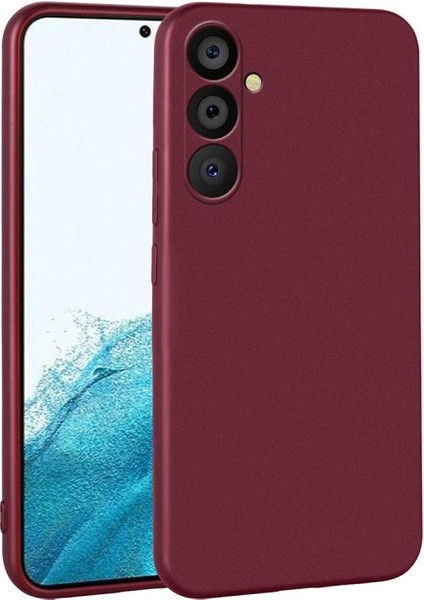 Galaxy Uyumlu A54 Kılıf Premier Silikon Kapak - Mürdüm