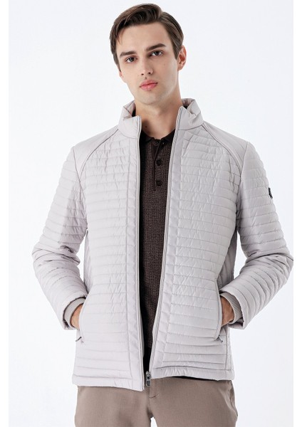 Taş Rengi Kapitone Dolumlu Dik Yaka Astarlı Slim Fit Dar Kesim Casual Mont 1007235164 indirimleri