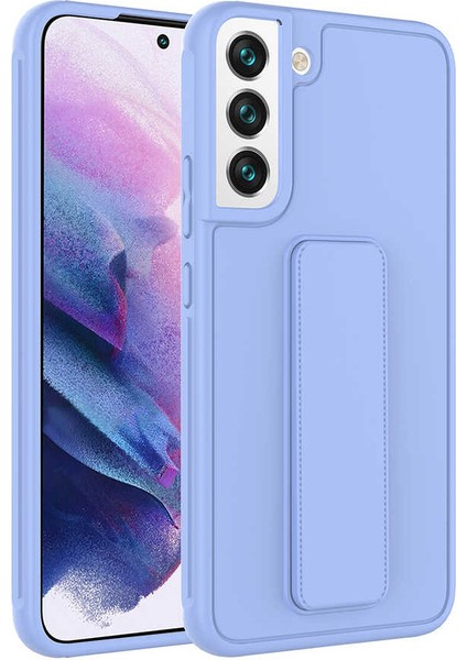 Galaxy Uyumlu S22 Plus Kılıf Qstand Kapak - Lila