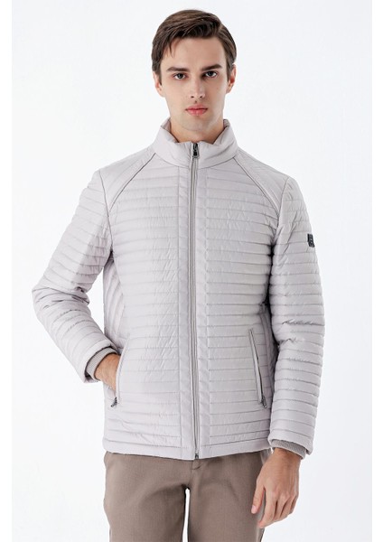 Taş Rengi Kapitone Dolumlu Dik Yaka Astarlı Slim Fit Dar Kesim Casual Mont 1007235264 fiyatları