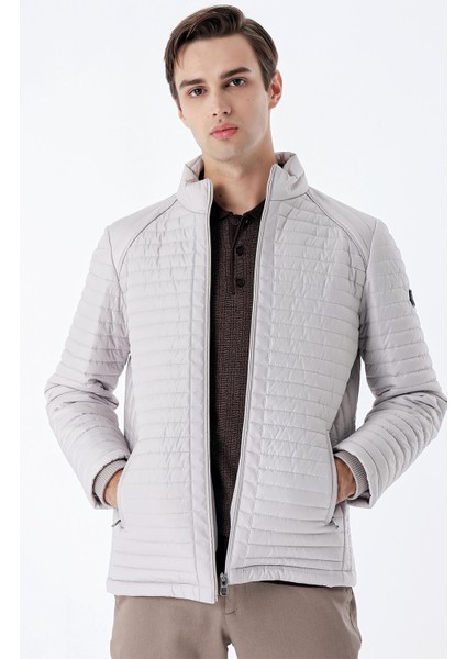 Taş Rengi Kapitone Dolumlu Dik Yaka Astarlı Slim Fit Dar Kesim Casual Mont 1007235264 indirimleri
