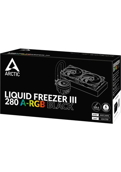 Liquid Freezer Iıı - 280 A-Rgb Intel / Amd Uyumlu, 280MM Radyatörlü, 2X14CM P14 Pwm Fanlı, Sıvı Işlemci Soğutucu Siyah (AR-ACFRE00143A)