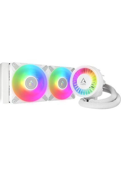Liquid Freezer Iıı - 240 A-Rgb Intel / Amd Uyumlu, 240MM Radyatörlü, 2X12CM P12 Pwm Fanlı, Sıvı Işlemci Soğutucu Beyaz (AR-ACFRE00150A)