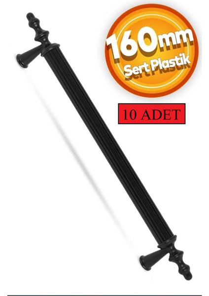 160 mm Polimer Dolap Kulpu 10 Adet Vidalı
