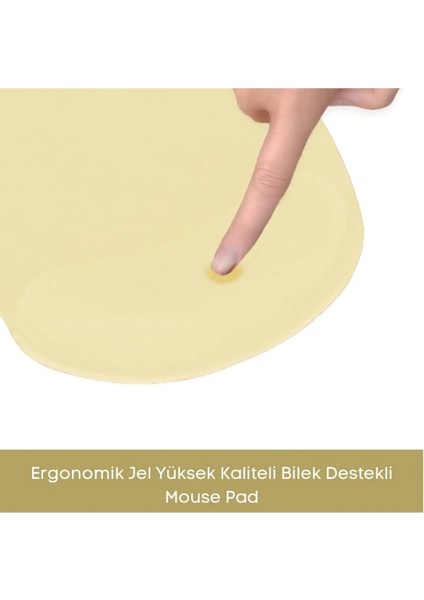 Mouse Pad Jel Dolgulu Bilek Destekli Mousepad Fare Altlığı Çeşitli Renk Seçenekleri