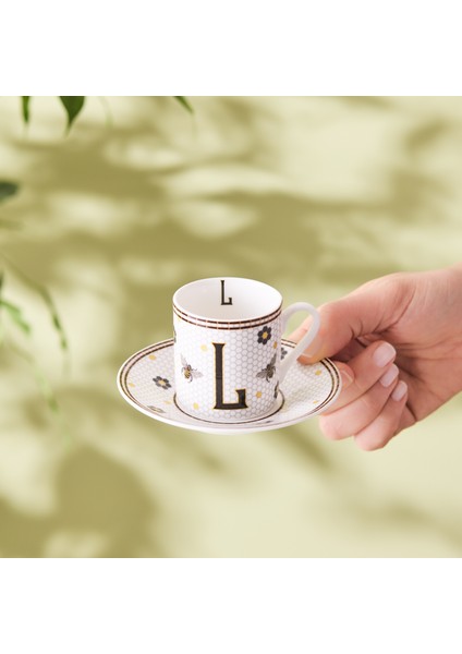 L Harfli Kahve Fincanı 80 ml