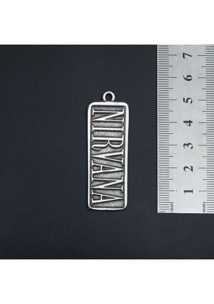 Nirvana Kolye Ucu - Antik Gümüş Kaplama - Kod:304 modelleri