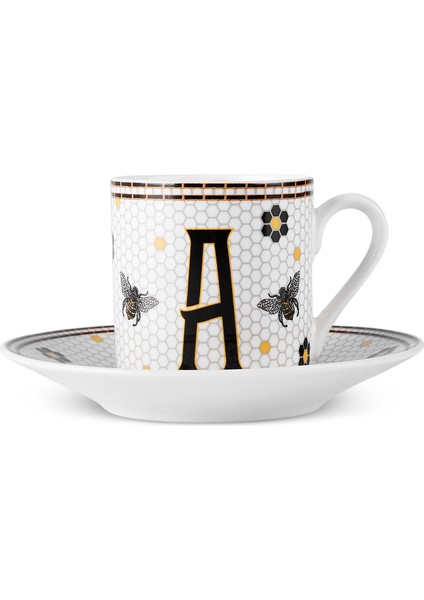 A Harfli Kahve Fincanı 80 ml indirimleri