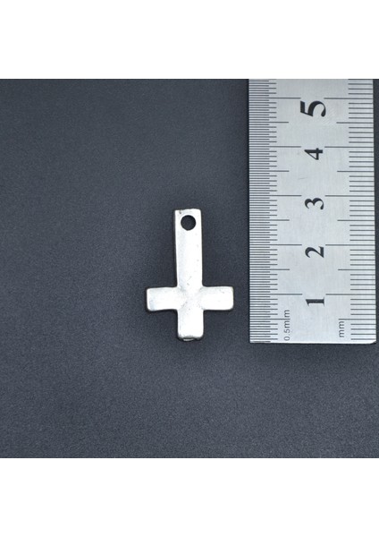 Minimal Ters Haç Örme Zincir Kolye - Gümüş Kaplama - Erkek Kadın Kolye - NO:1336 indirimleri