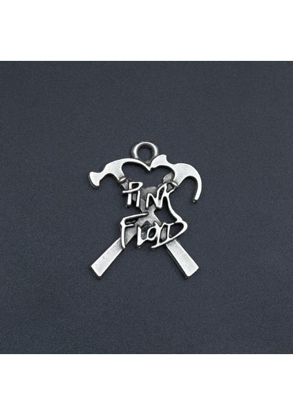Pink Floyd Örme Zincir Kolye - Gümüş Kaplama - Erkek Kadın Kolye - NO:1533