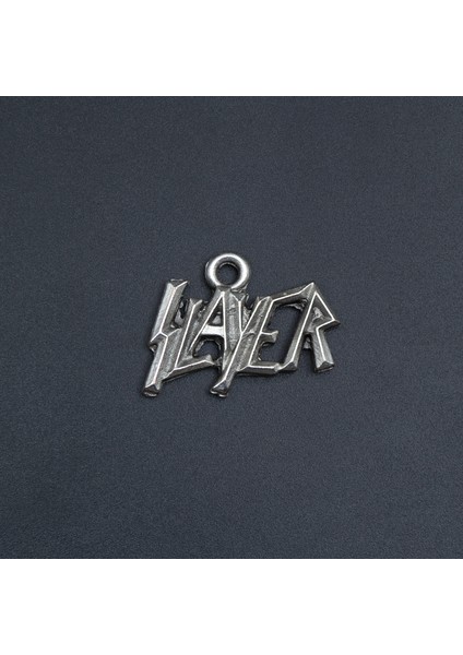 Slayer Örme Zincir Kolye - Gümüş Kaplama - Erkek Kadın Kolye - NO:1532