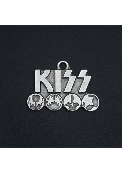 Kiss Örme Zincir Kolye - Gümüş Kaplama - Erkek Kadın Kolye - NO:1541 fırsatları
