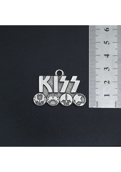 Kiss Örme Zincir Kolye - Gümüş Kaplama - Erkek Kadın Kolye - NO:1541 indirimleri