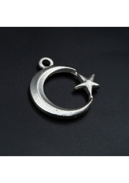 Ay Yıldız Zincir Kolye - Gümüş Kaplama - Erkek Kadın Kolye - KOD:1594 fiyatları
