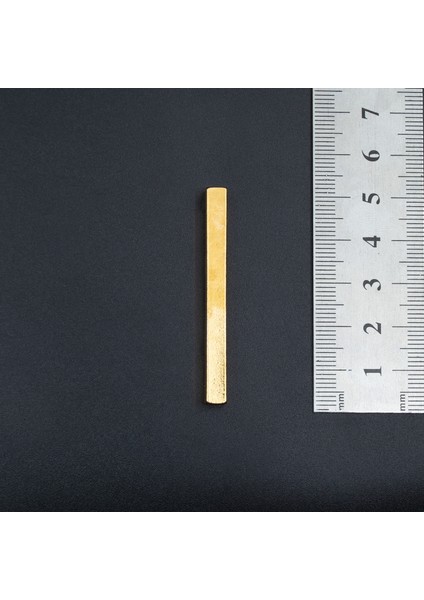 Çubuk Kolye - Gold Renk Zincir Kolye - Gümüş Kaplama - Erkek Kadın Kolye - KOD:1608 fırsatları