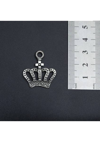 Taç Deri Ip Kolye - Gümüş Kaplama - Kadın Erkek Kolye - NO:1602 indirimleri