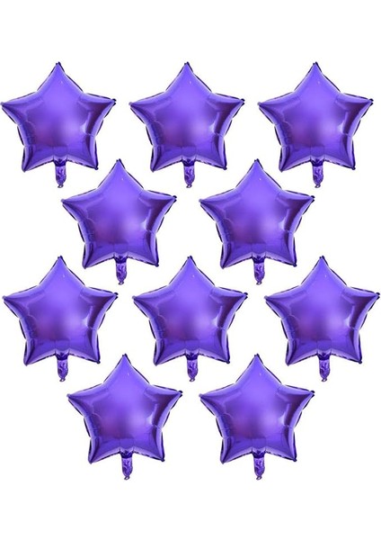 10 Inç Mini Yıldız Folyo Balon Mor 5 Adet fiyatları