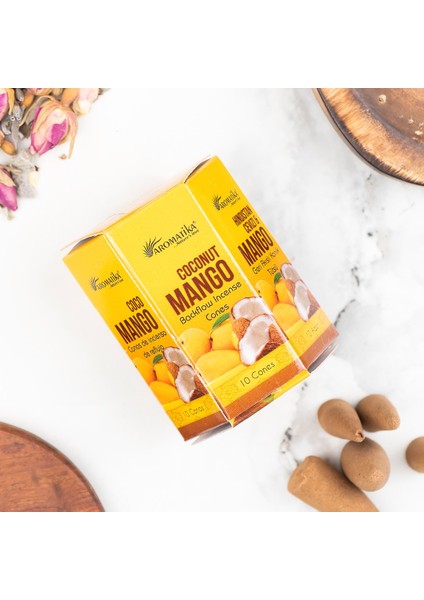 Mango & Hindistan Cevizi Geri Akışlı Organik Şelale Tütsü (Backflow) fiyatları