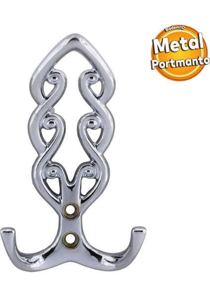 Sırma Askı Portmanto Metal Vestiyer Duvar Dolap Elbise Askısı Krom Renk Mobilya Kapı Askılığı Aparat